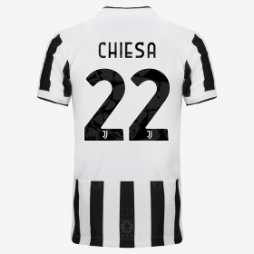 Jalkapallo Pelipaidat Juventus Federico Chiesa 22 Kotipaita 2021-2022 Lyhythihainen